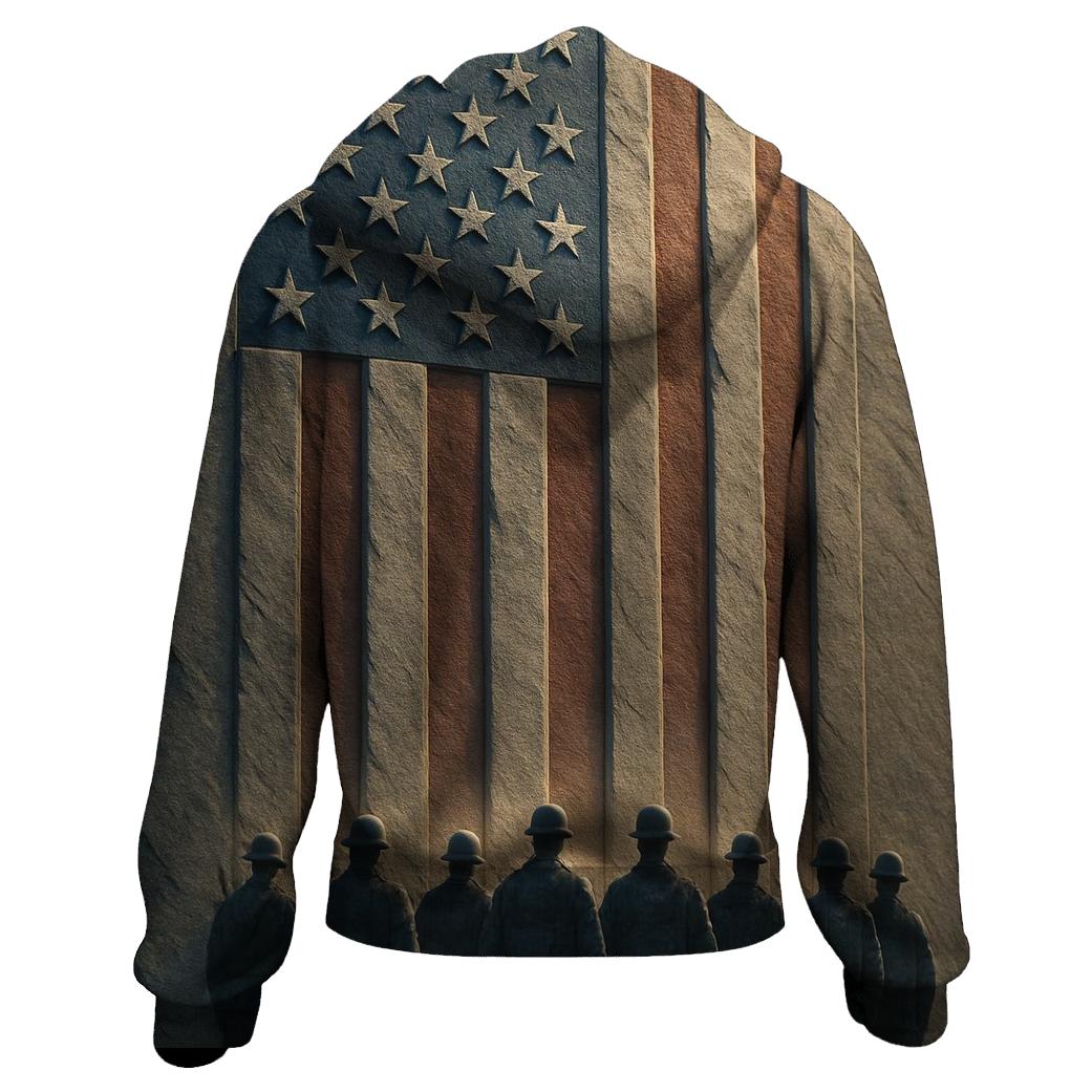 Granite Valor Flag Monument lightweight hoodies