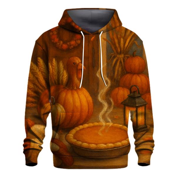 Lanternlit Harvest Welcome Porch graphic hoodies