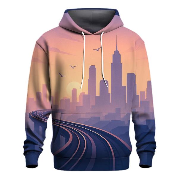 Lavender Sky Rail Sunset hoodie trends