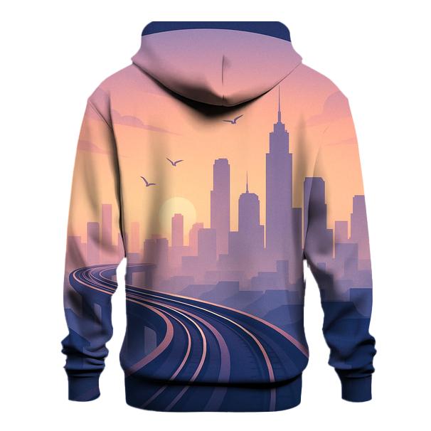 Lavender Sky Rail Sunset hoodie trends