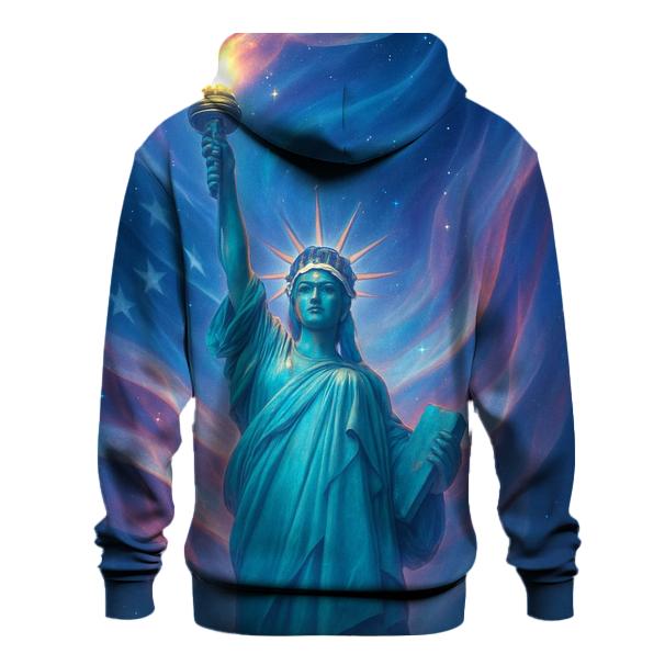 Liberty Crown Aurora Flag premium hoodies