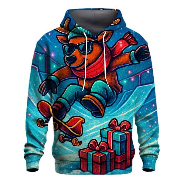 Reindeer Skatepark Sleigh Flip zip-up hoodies