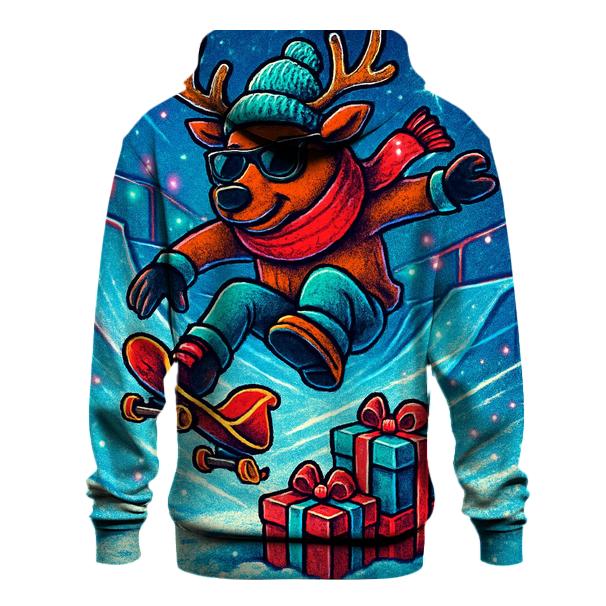 Reindeer Skatepark Sleigh Flip zip-up hoodies