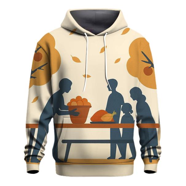 Sunlit Orchard Gratitude Gathering zip-up hoodies