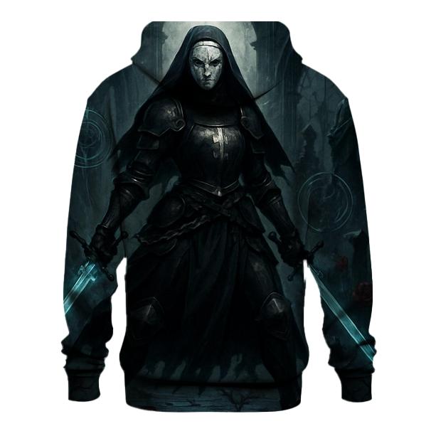 Chained War Nun With Spectral Blades custom hoodies