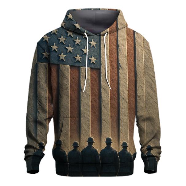 Granite Valor Flag Monument printed hoodies