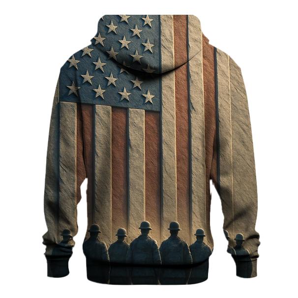 Granite Valor Flag Monument printed hoodies