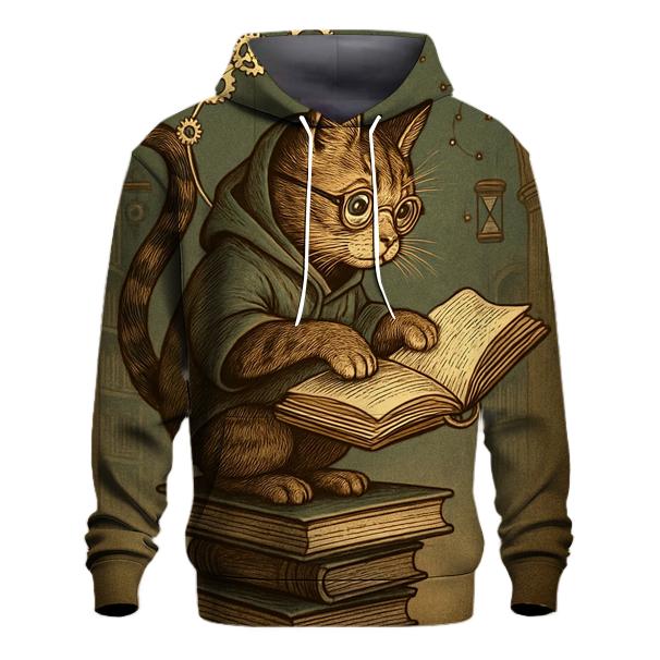 Clockwork Library Scholar Cat hoodie styles