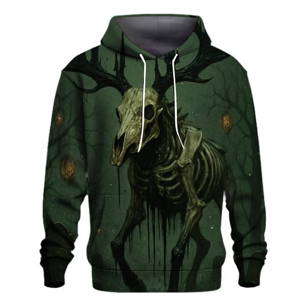 Obsidian Stag Of The Grave Orchard embroidered hoodies