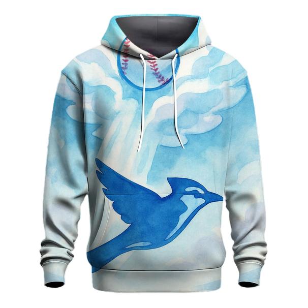 Cloud Wings Carrying A Blue Jays Moonshot custom hoodies