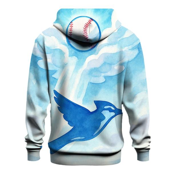 Cloud Wings Carrying A Blue Jays Moonshot custom hoodies