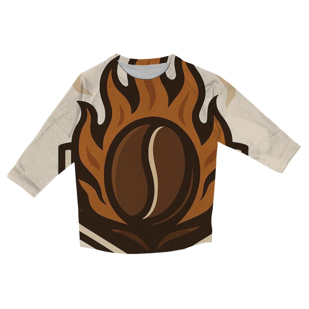 Roaster Flame Crest trendy 3/4 sleeve tops