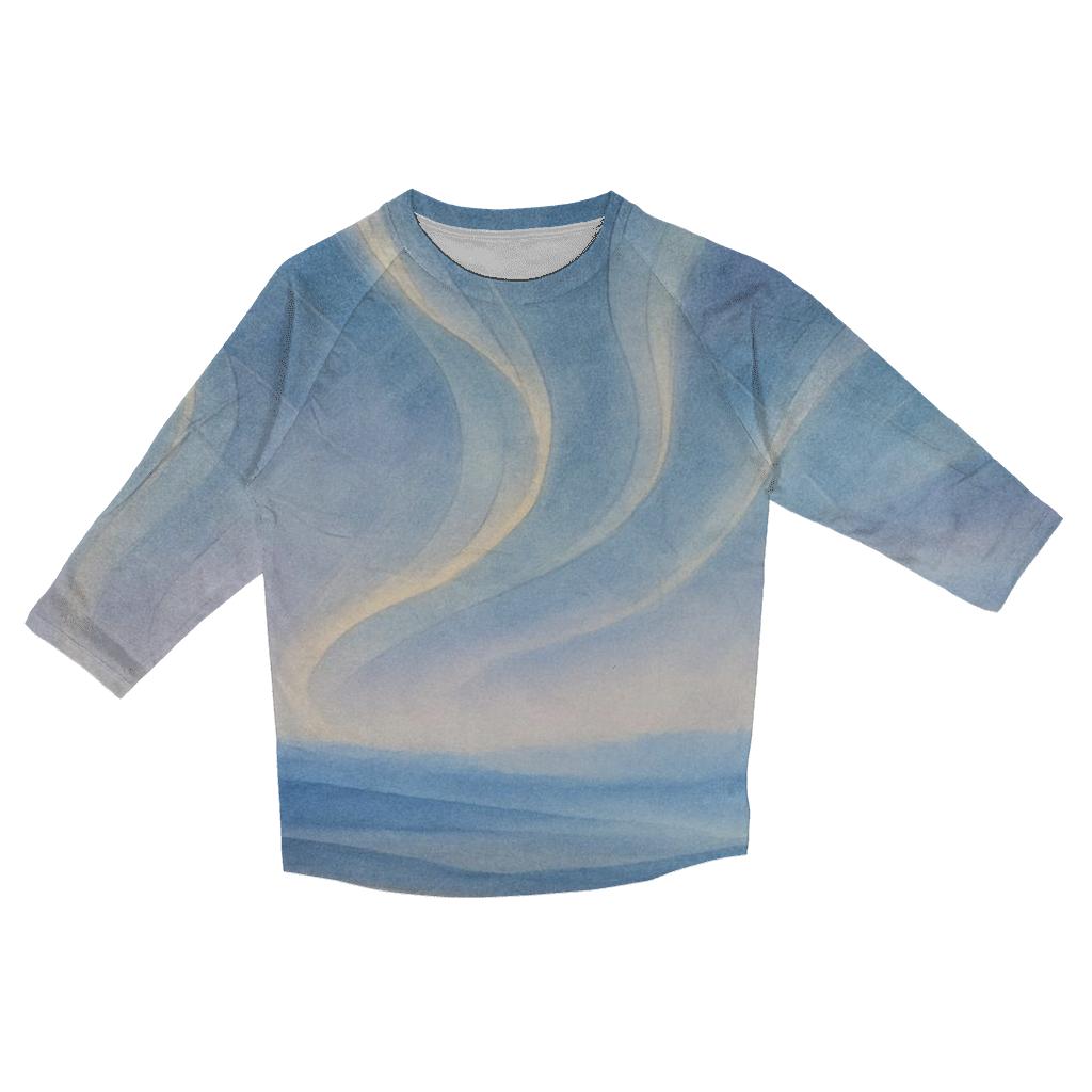 Aurora Prayer Field designer 3/4 sleeve blouses