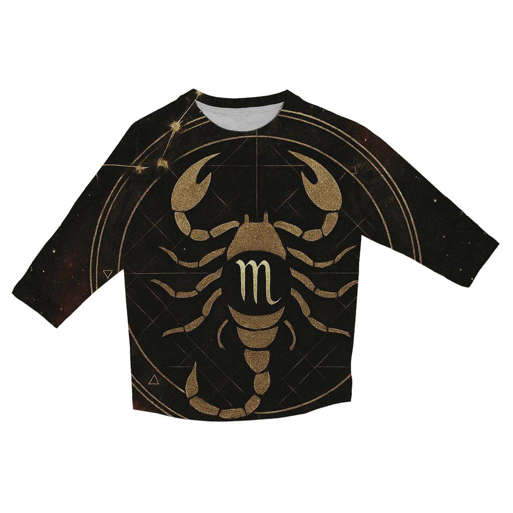 Scorpio Constellation Venom Seal fashion 3/4 sleeve shirts