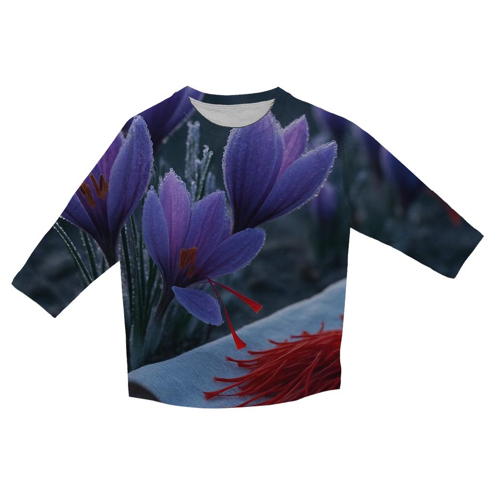 Saffron Crocus Harvest In Early Frost personalized 3/4 sleeve tees