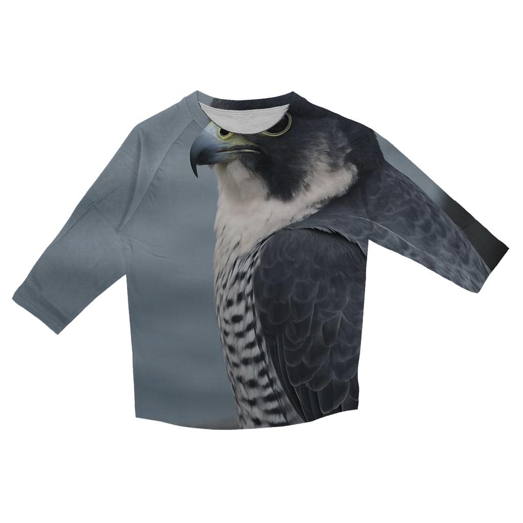 Basalt Watchman Peregrine Falcon printed three quarter sleeve shirts