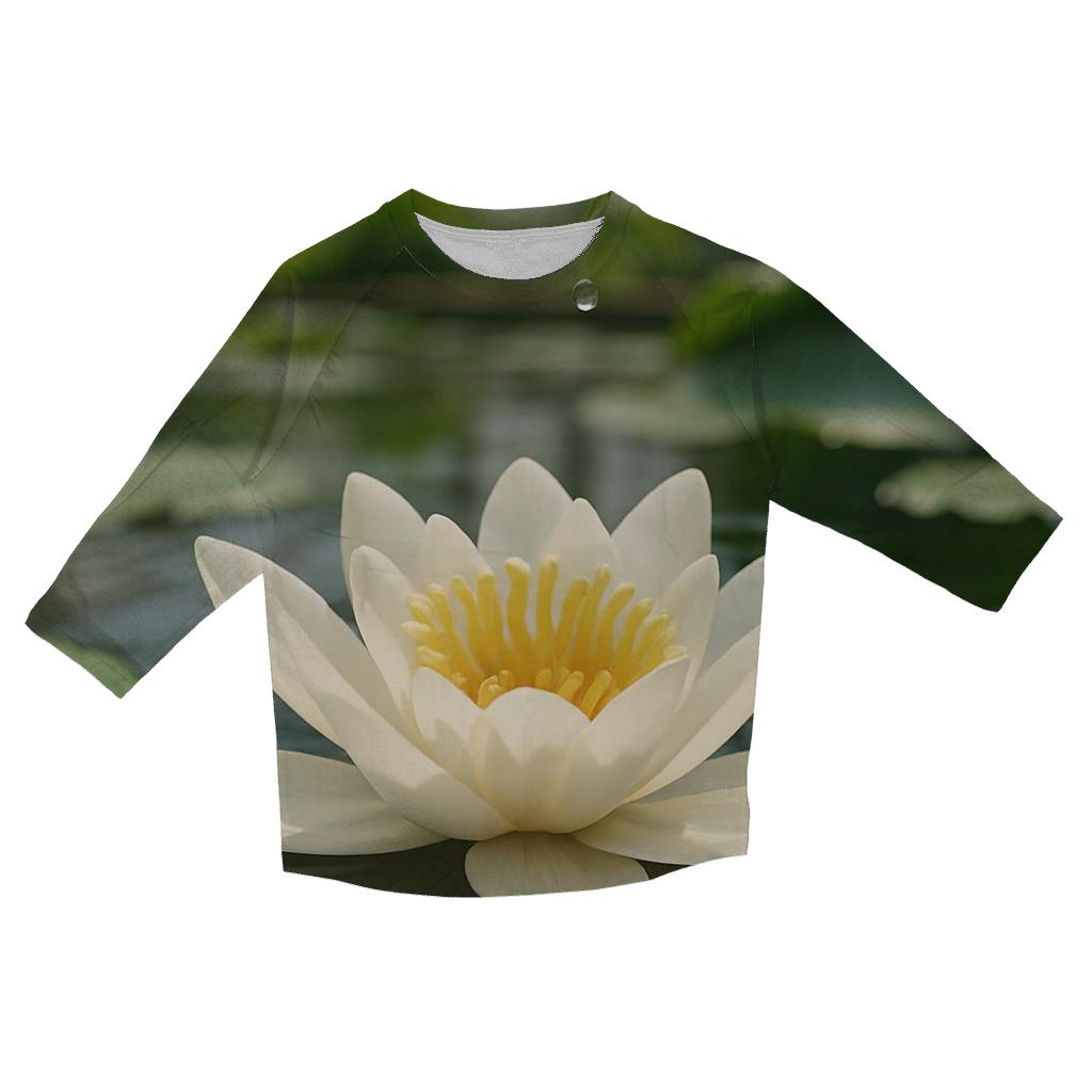 Water Lily Pollination Study In Greenhouse Basin fashion 3/4 sleeve shirts