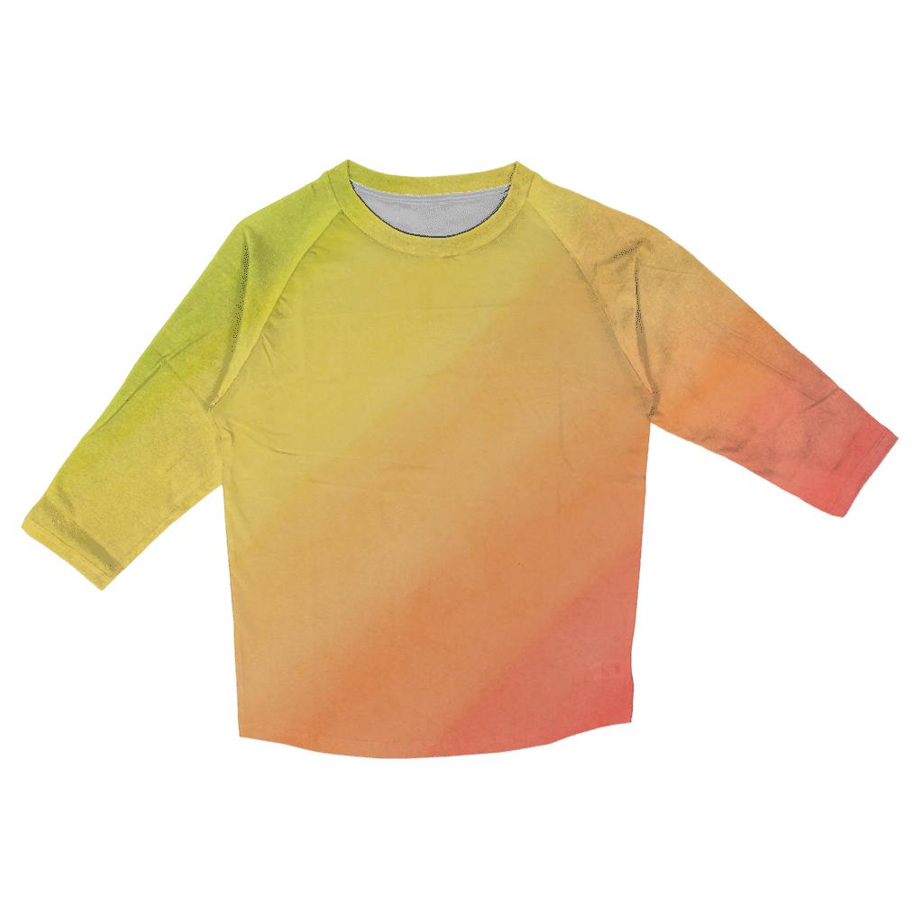 Citrus Tide Gradient cotton quarter sleeve shirts