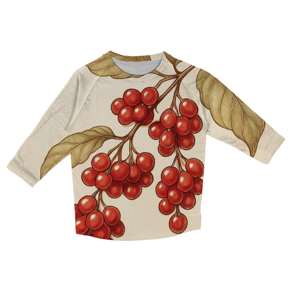 Coffee Cherry Lanterns personalized 3/4 sleeve tees