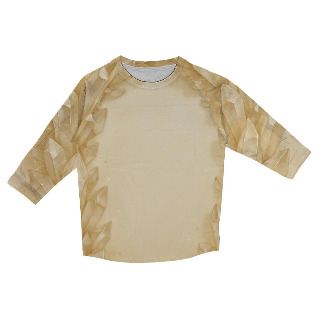 Champagne Crystal Archway trendy 3/4 sleeve tops