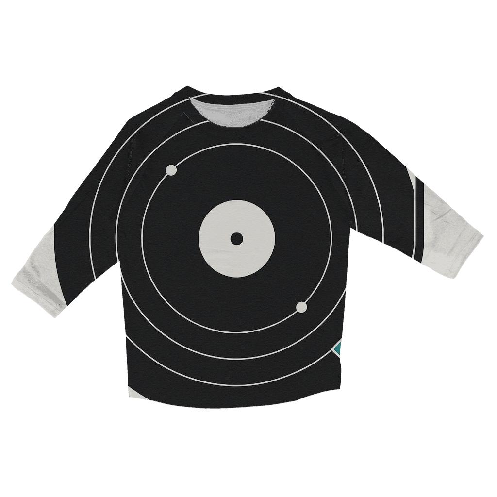 Turntable Orbit Diagram printed three quarter sleeve shirts