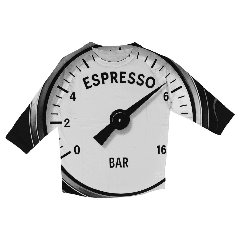 Espresso Gauge Dial trendy 3/4 sleeve tops