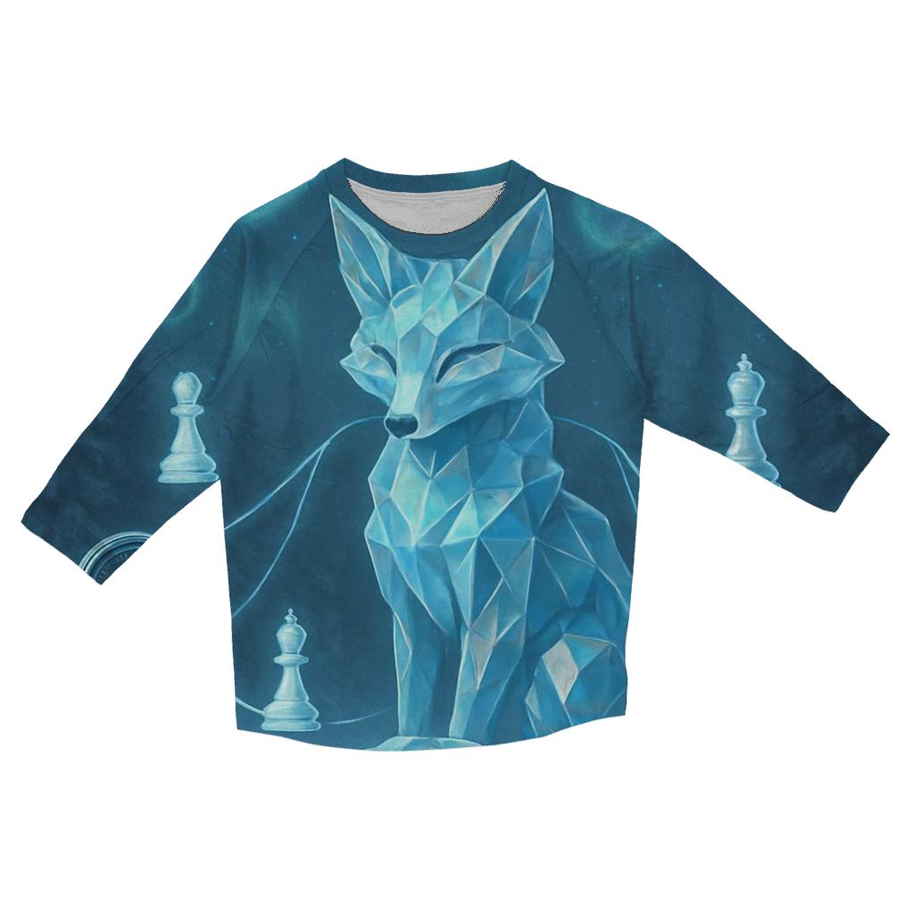 Crystal Fox Signal Weaver fashion 3/4 sleeve shirts