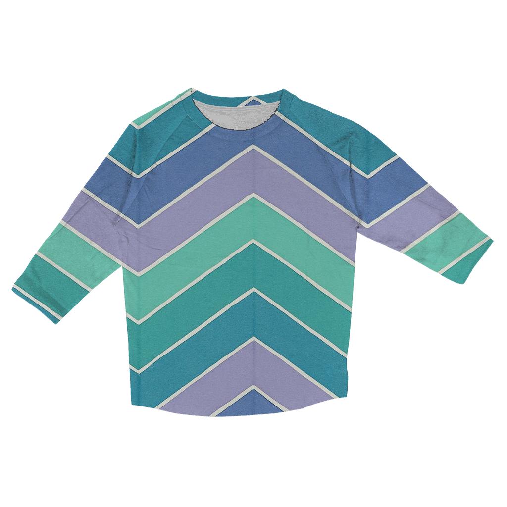Accordion Chevron Aurora Fold stylish quarter sleeve tops