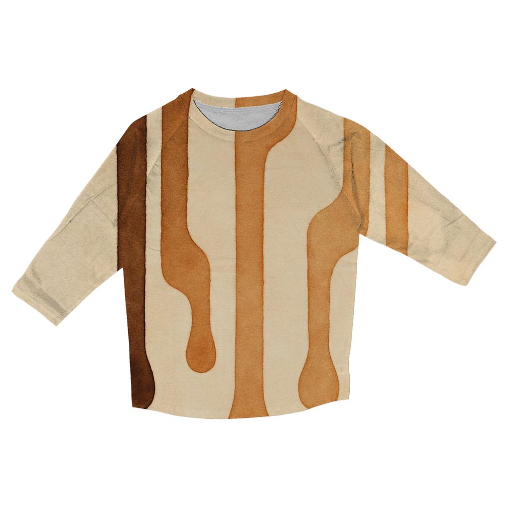 Drip Line Cascade printed three quarter sleeve shirts