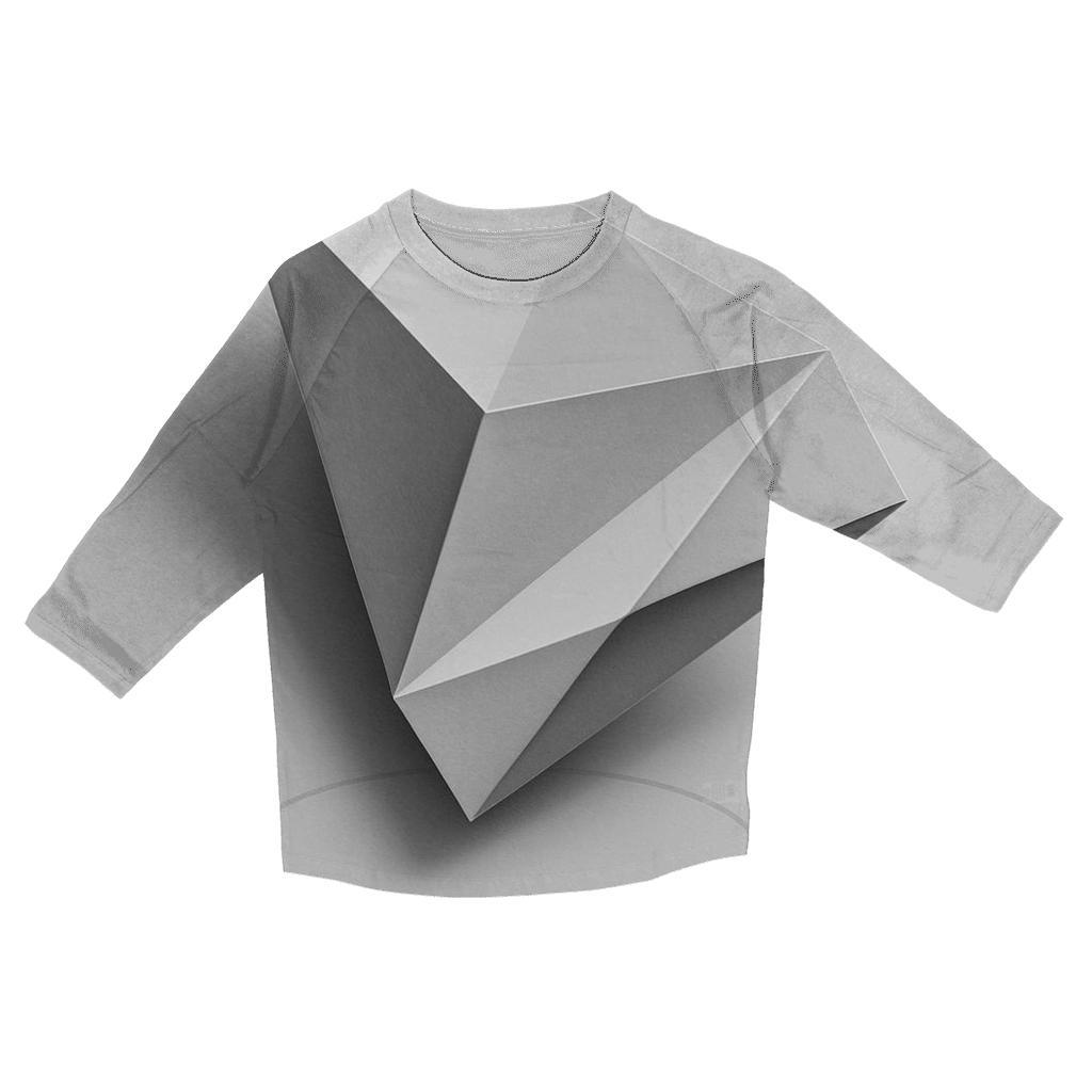 Filter Fold Geometry personalized 3/4 sleeve tees