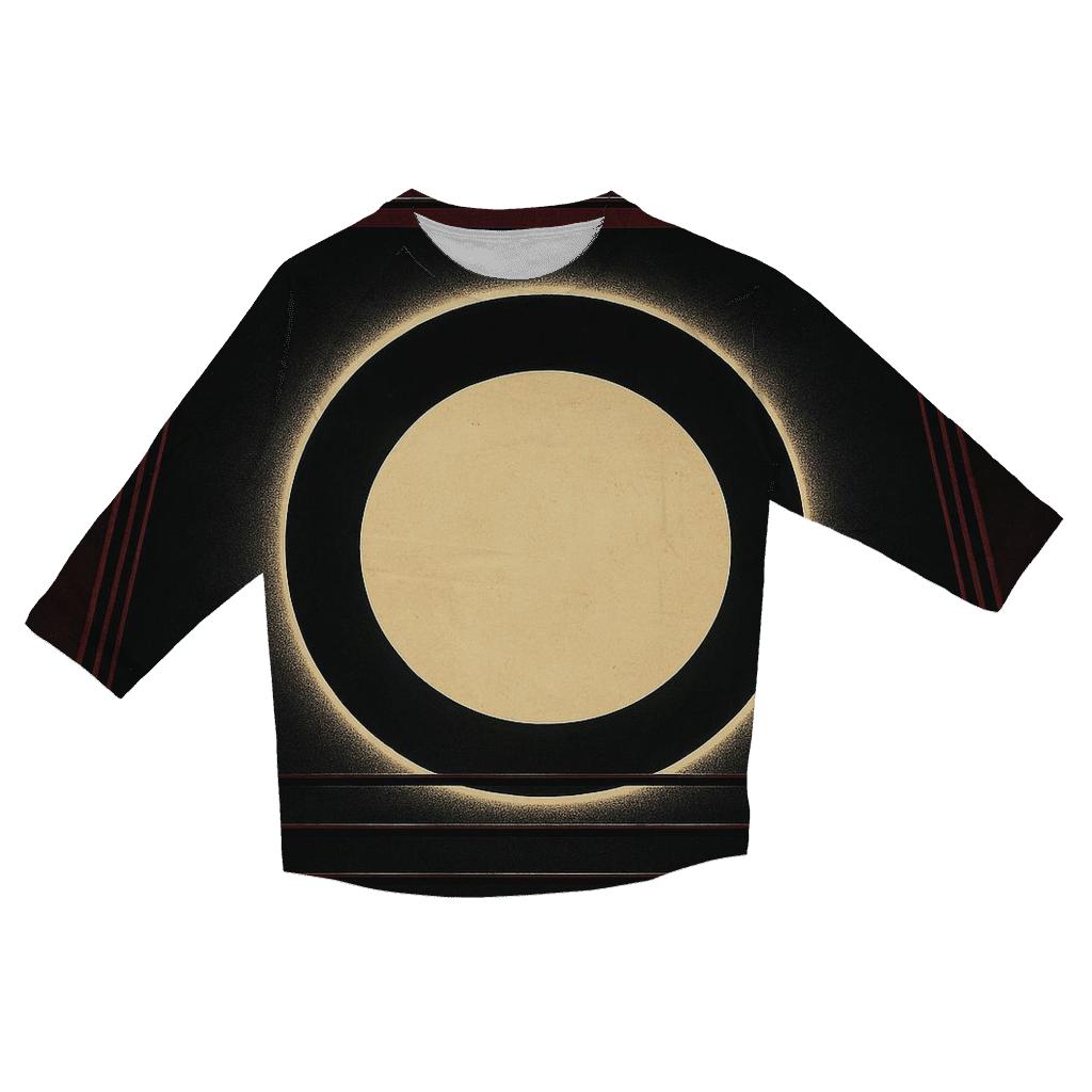 Burgundy Boxing Ring Eclipse trendy 3/4 sleeve tops
