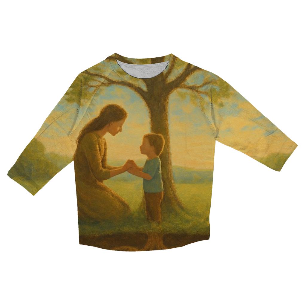 Roots And Wings Her Love That Grounds And Releases trendy 3/4 sleeve tops