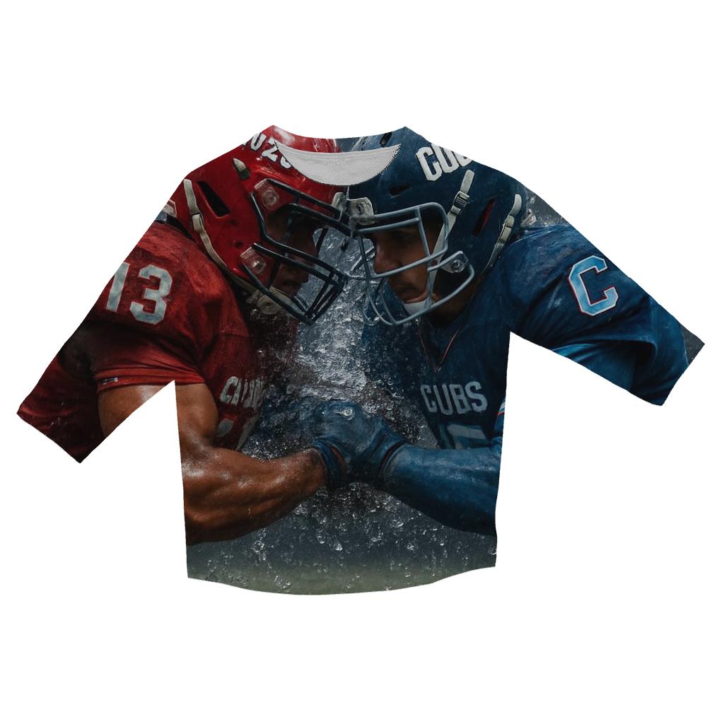 Rain Soaked Rivalry Mudline Collision trendy 3/4 sleeve tops