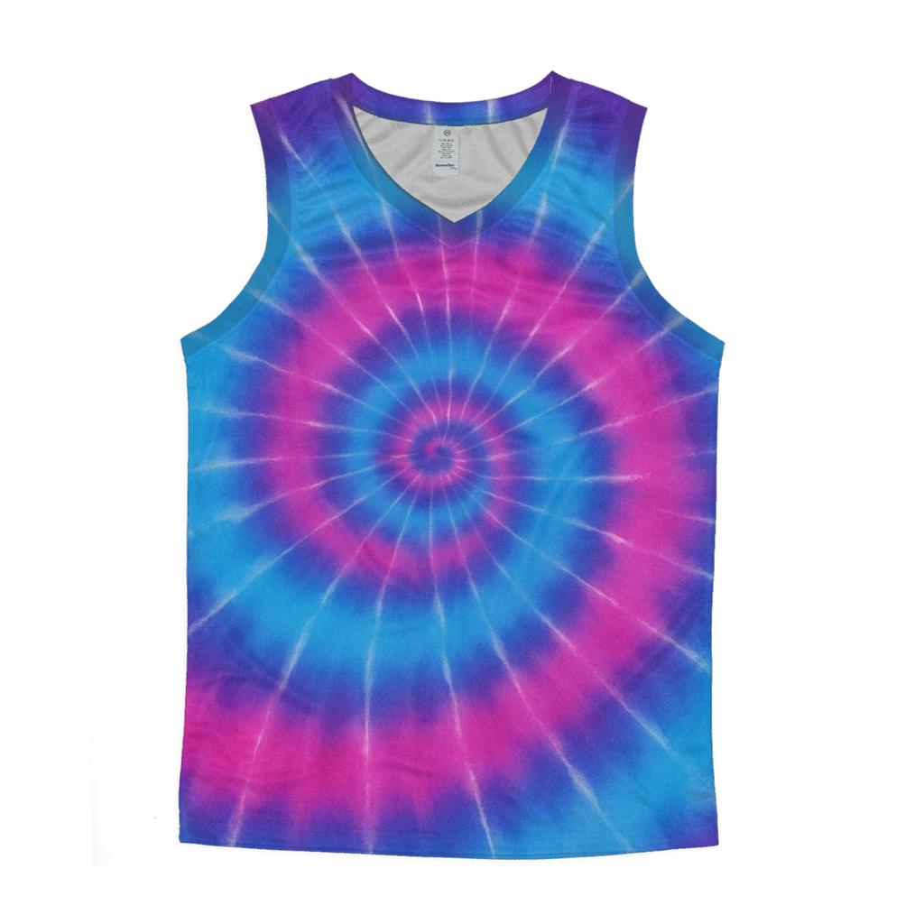 Nebula Spiral Overdye Whirlpool stylish racerback tanks