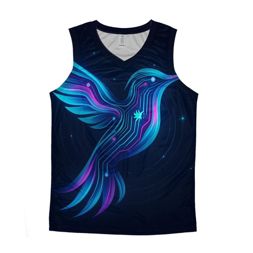 Aurora Circuit Hummingbird custom tank tops
