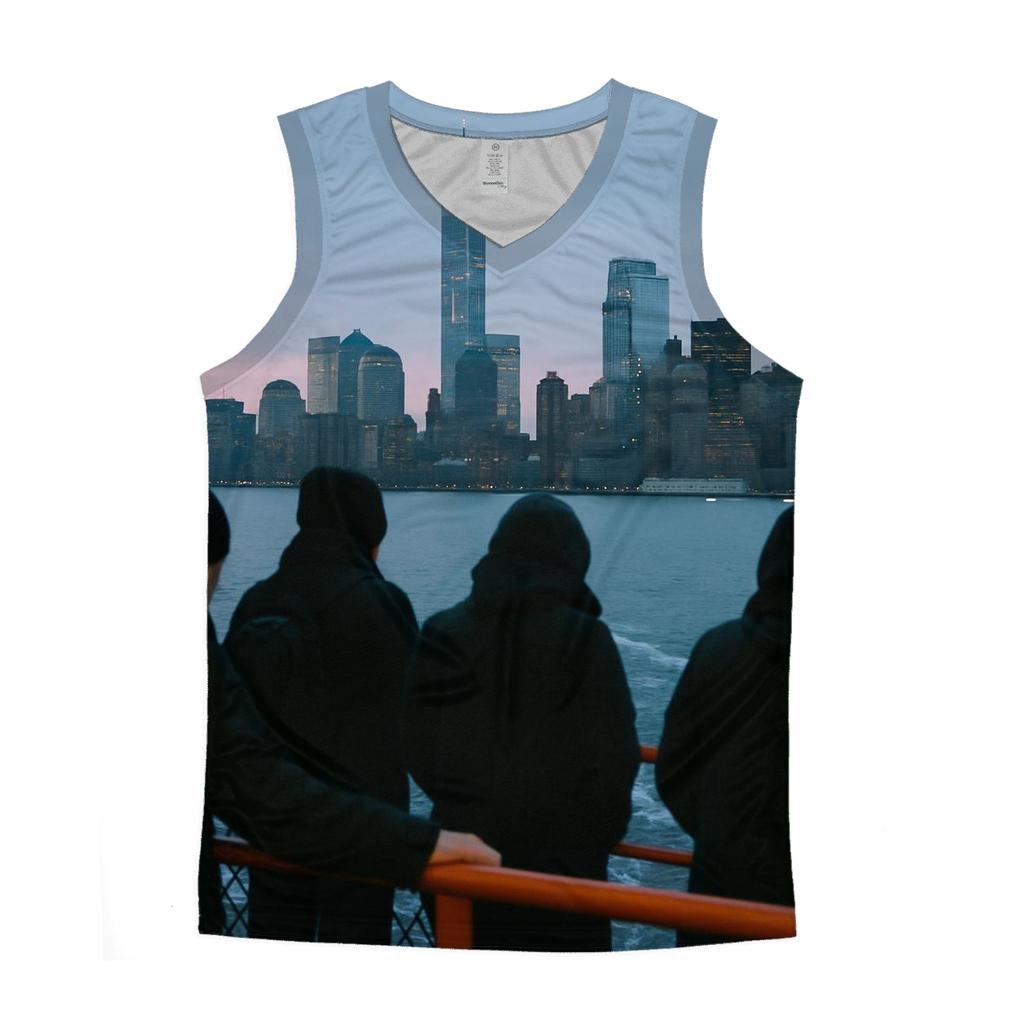First Ferry Light Over Lower Manhattan stylish racerback tanks