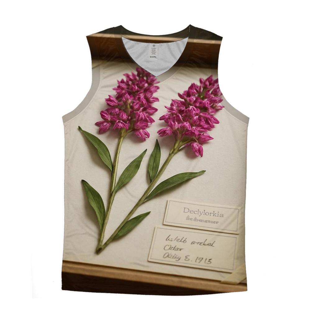 Herbarium Pressing Tray With Wild Orchids designer workout tanks