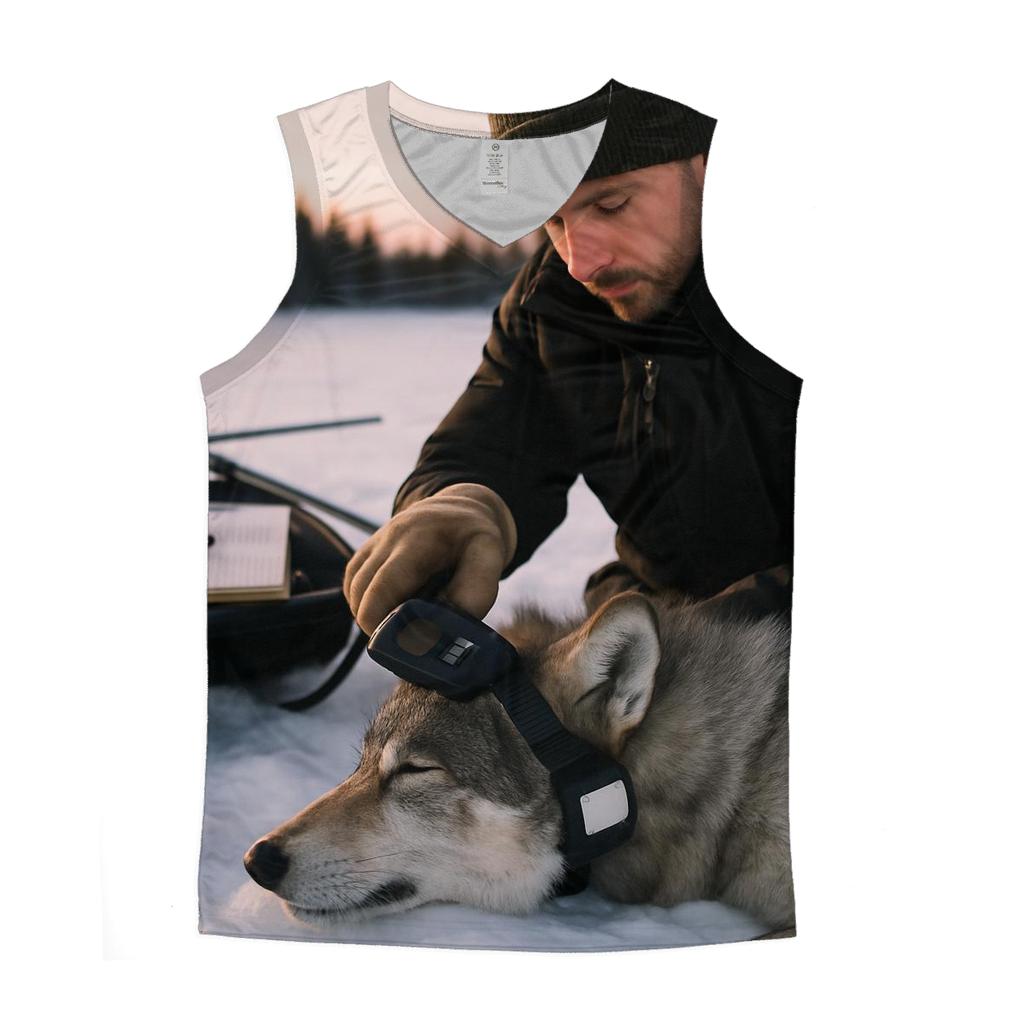 Radio Collar Check In Winter Capture Corridor trendy fitted tank tops