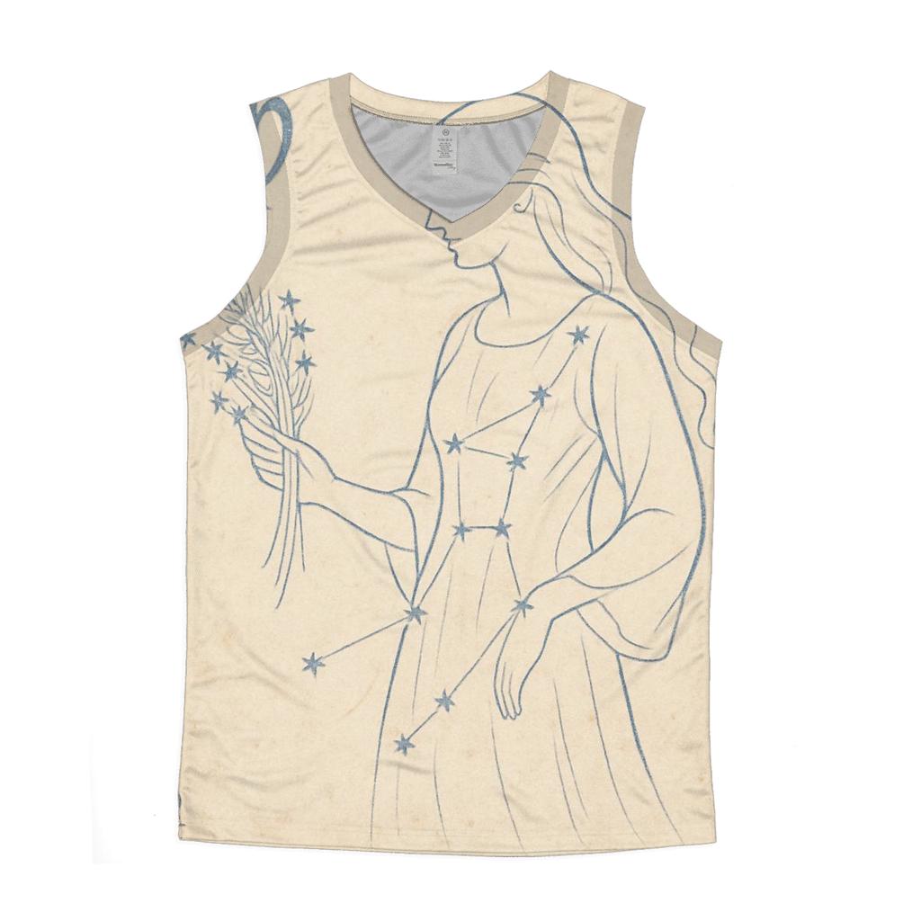 Virgo Sheaf Of Wheat Celestial Blueprint custom tank tops