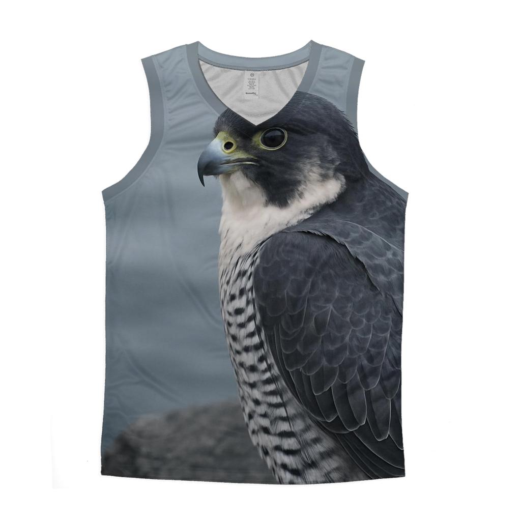 Basalt Watchman Peregrine Falcon cotton sleeveless tops