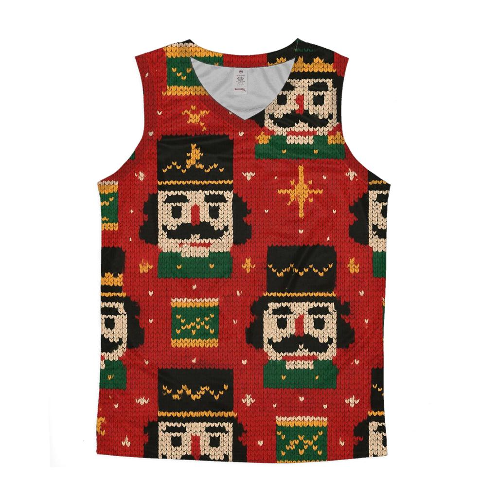 Nutcracker Toy Tower Grid Design personalized athletic tanks
