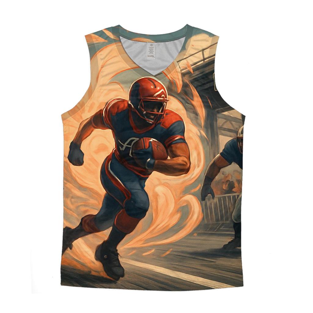 Peachtree Wind Route Kick Return Clash sports performance tank tops