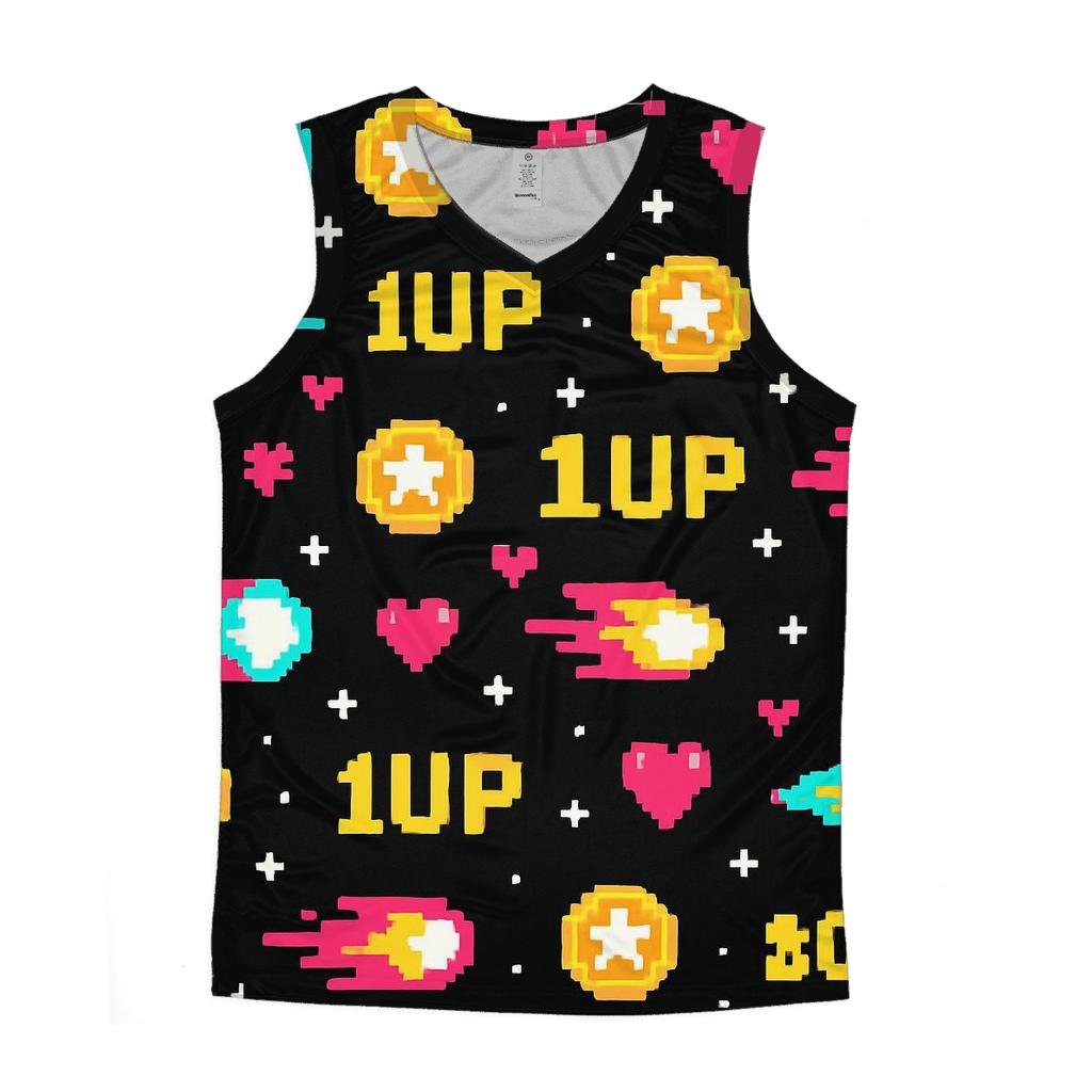 Pixel Comet Arcade Sprites stylish racerback tanks