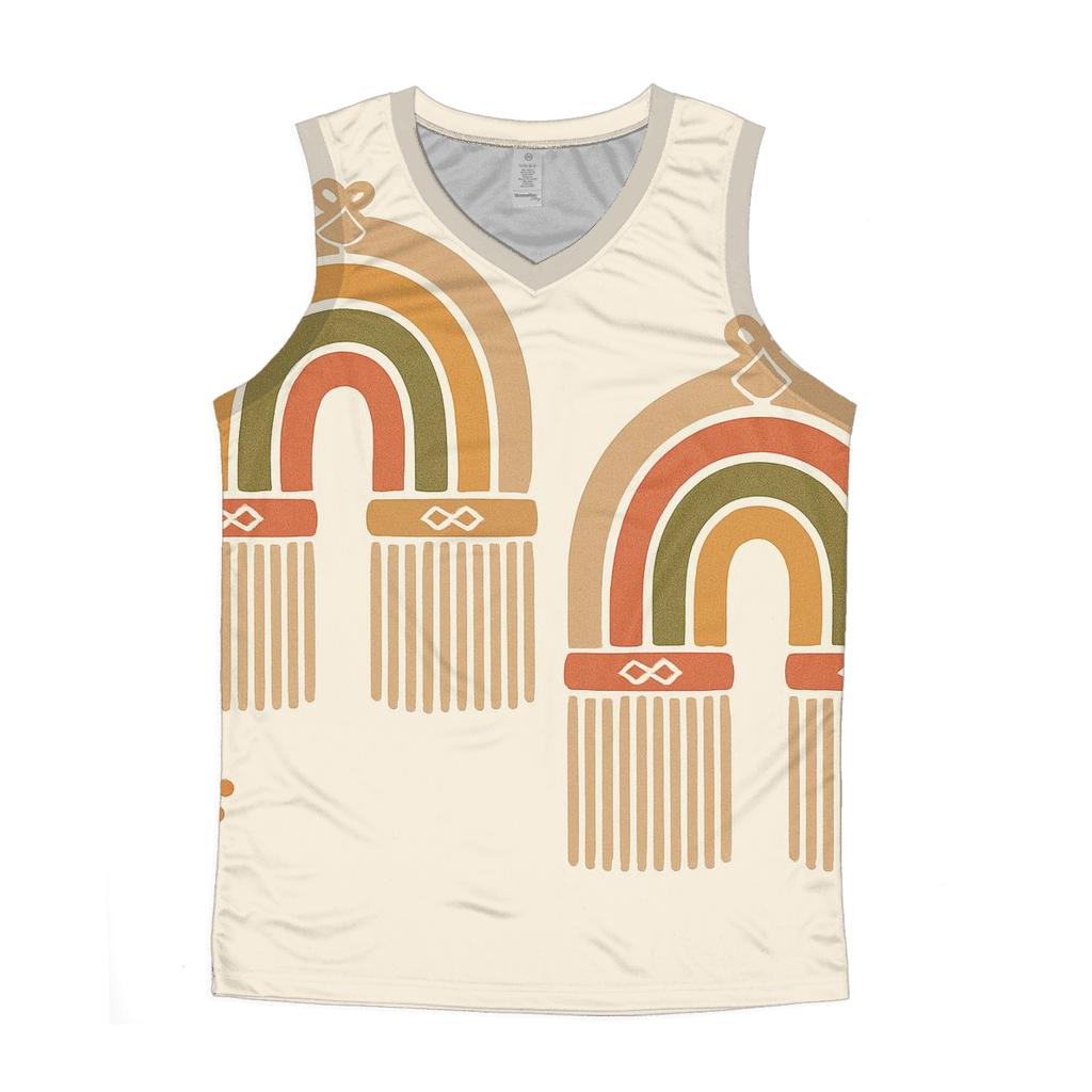 Macrame Rainbow Arches cotton sleeveless tops