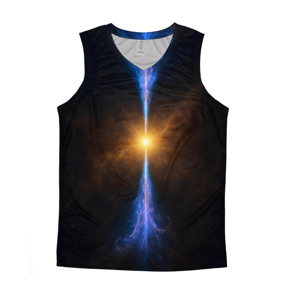 Bipolar Jet Outflow Knots cotton sleeveless tops