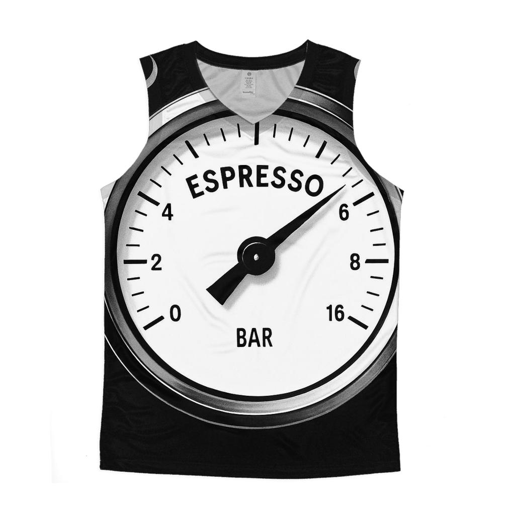 Espresso Gauge Dial designer workout tanks