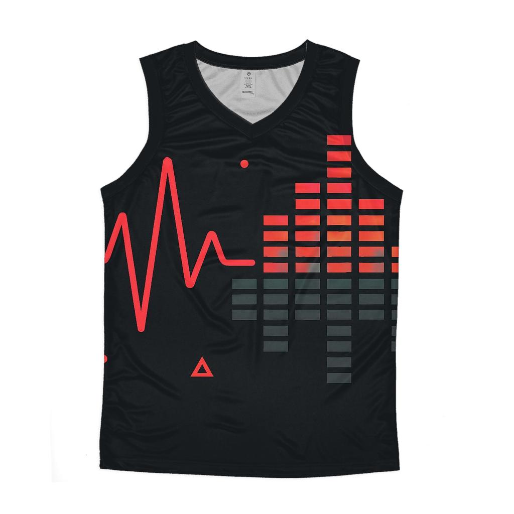 Chrome Heartbeat Waveform casual summer tank tops
