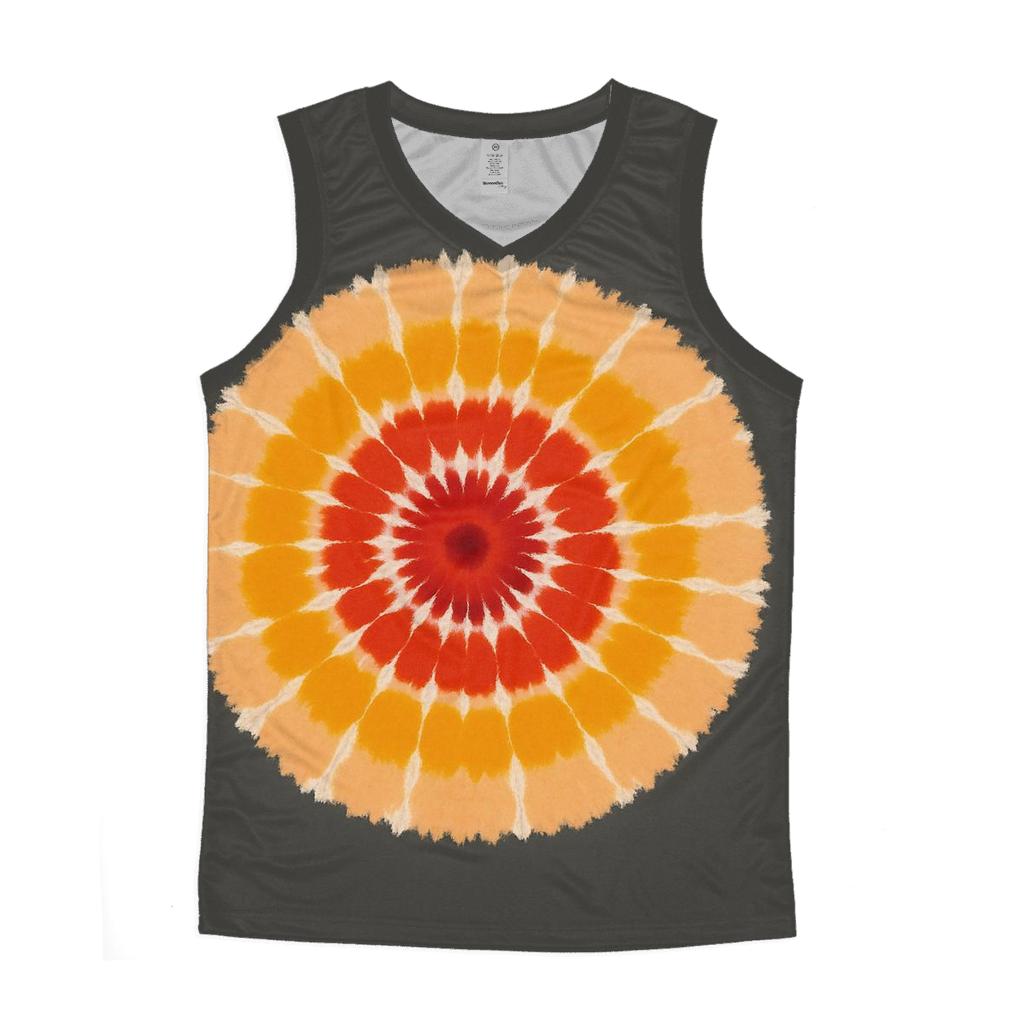 Bullseye Supernova Off Center Rings graphic print tank tops