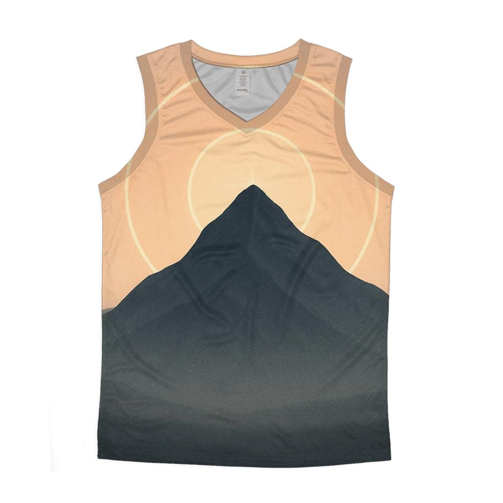 Mountain Halo Horizon graphic print tank tops