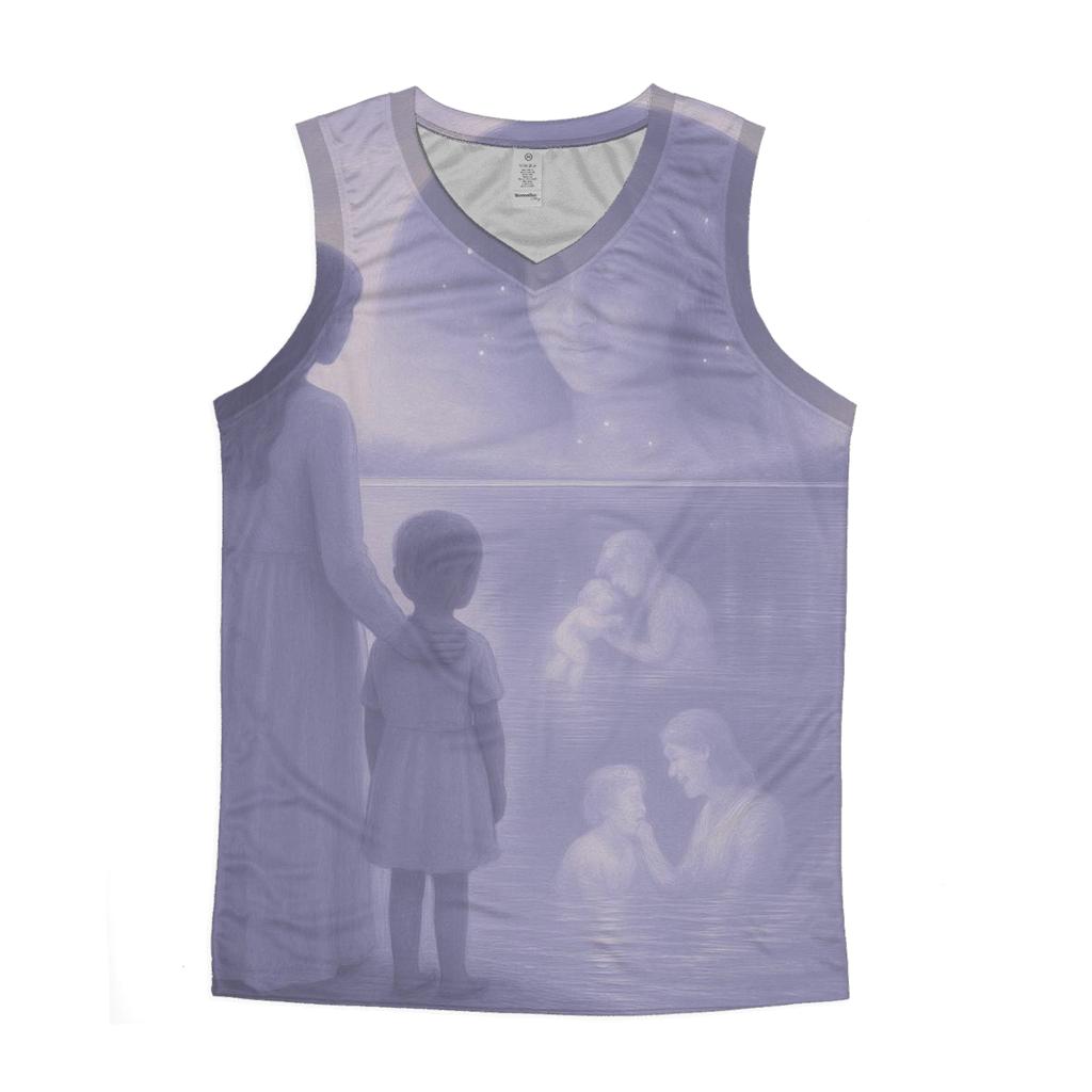 The Gentle Mirror Seeing Yourself Through Her Faith sports performance tank tops